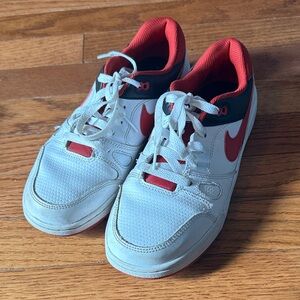 Nike Kids White and Red Sneakers